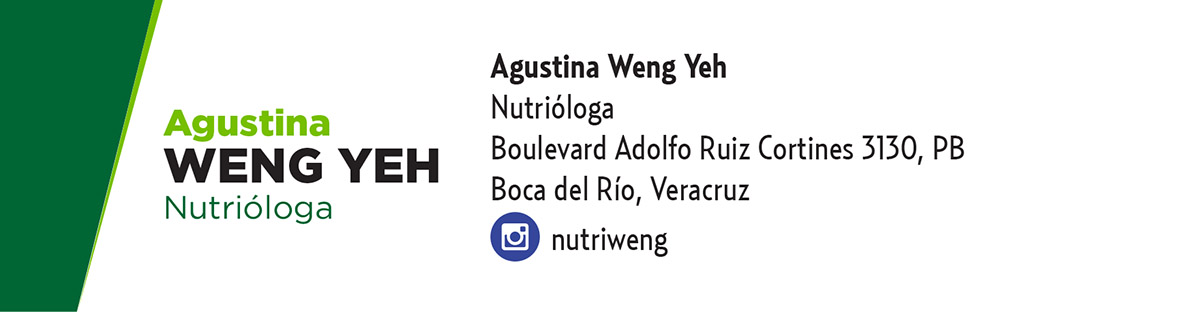 Nutrióloga Agustina Weng